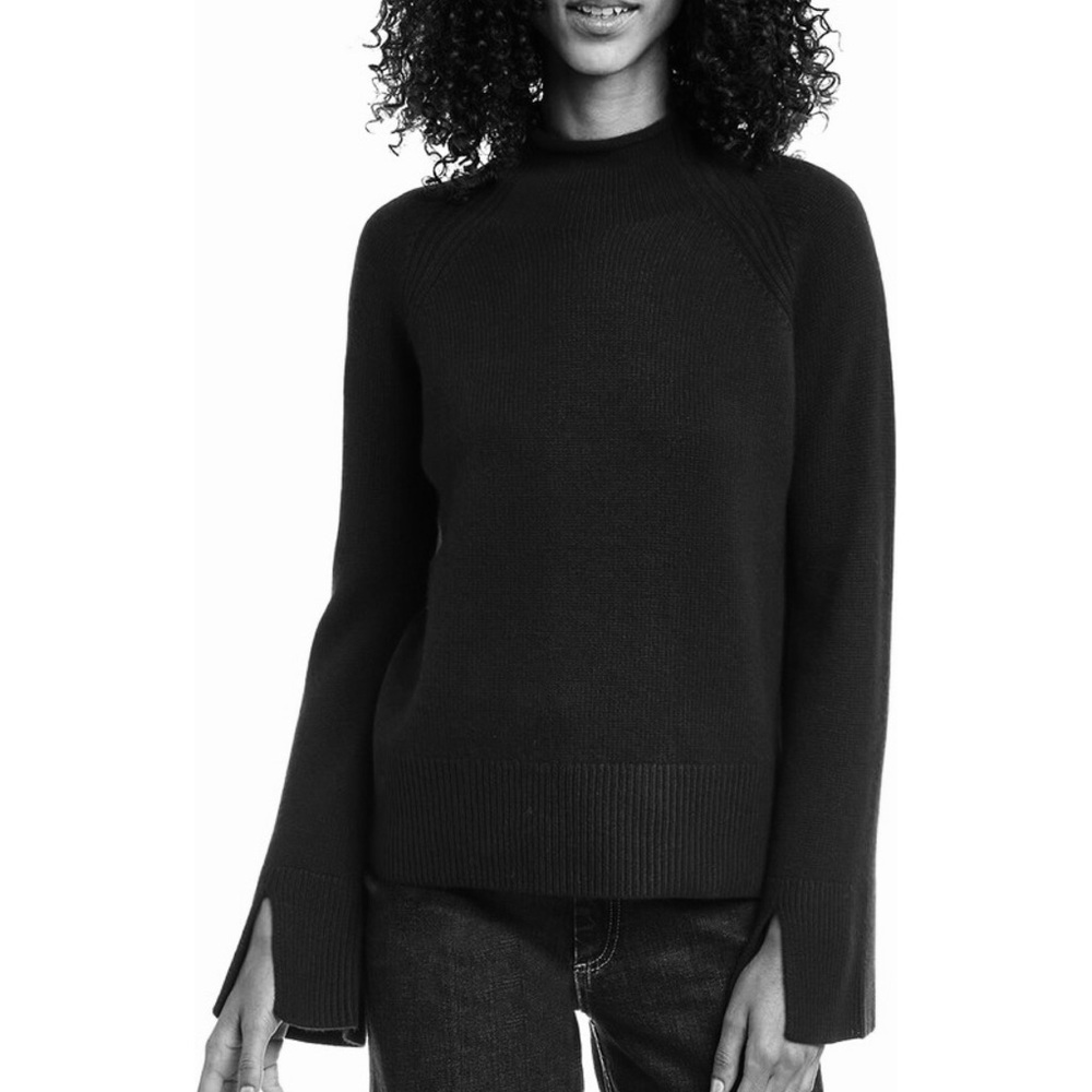 Theory Karinella Cashmere Trumpet Sleeve Sweater